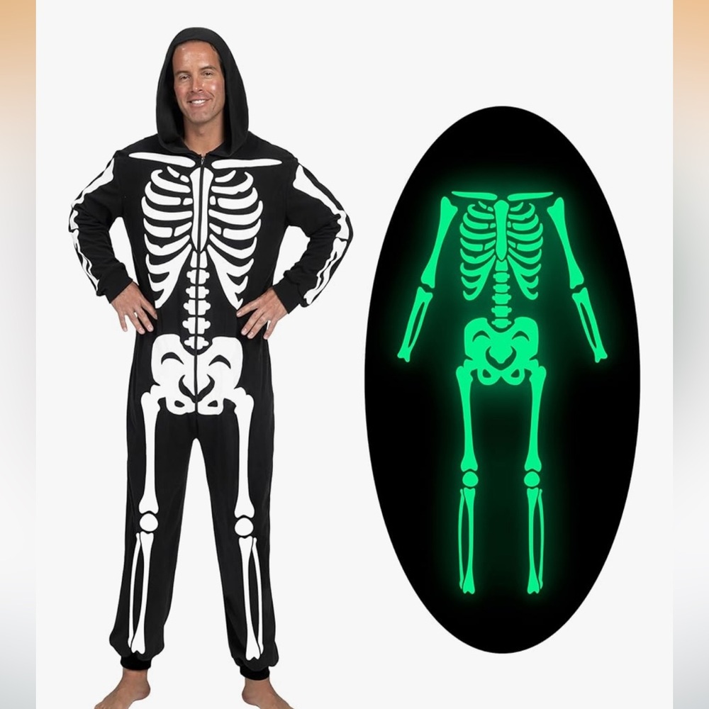 Spooktacular Creations Glowing Skeleton Men's Costume